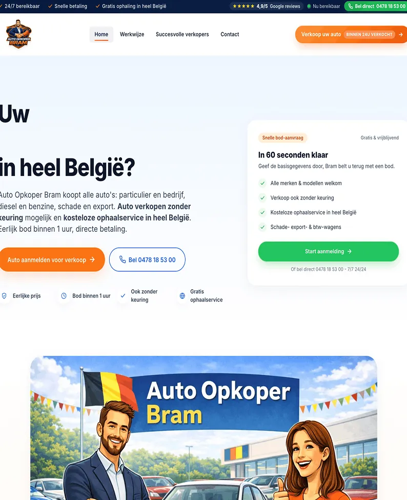 auto opkoper bram belgie