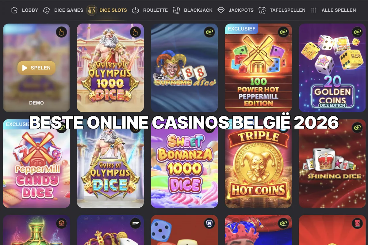 Top 10 beste online casino's België 2026